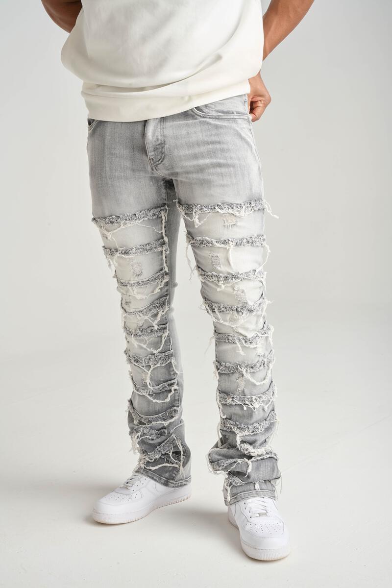 FRAYED PATCH gray