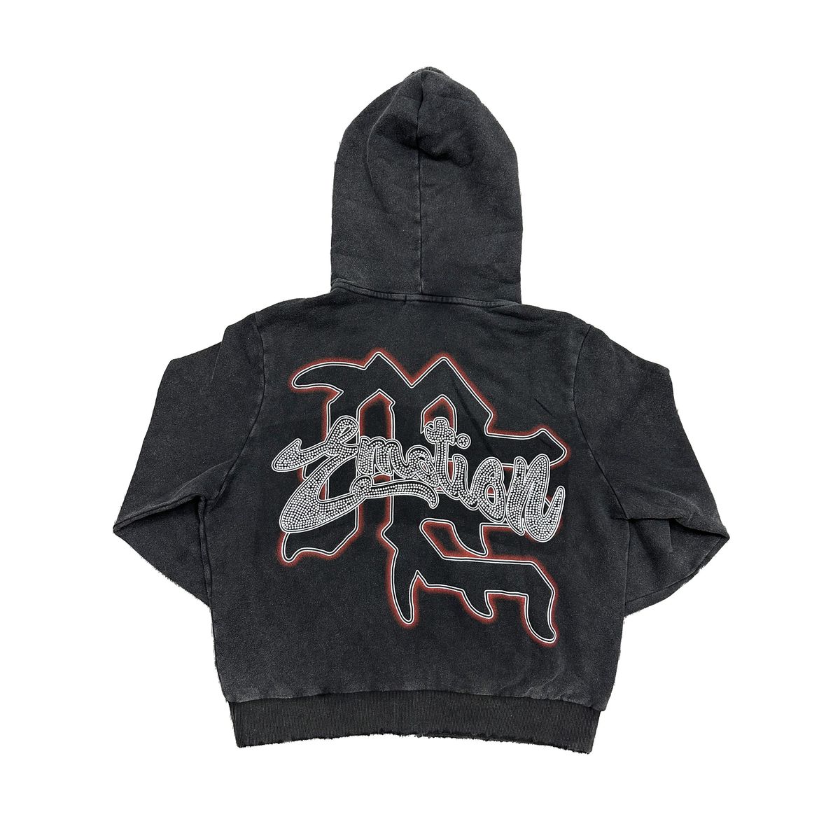Black Rhinestone Hoodie
