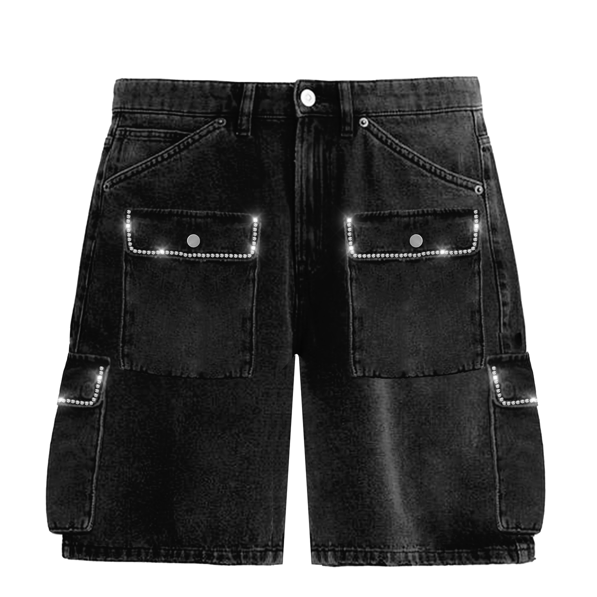 Deerskin Rhinestone Shorts blc