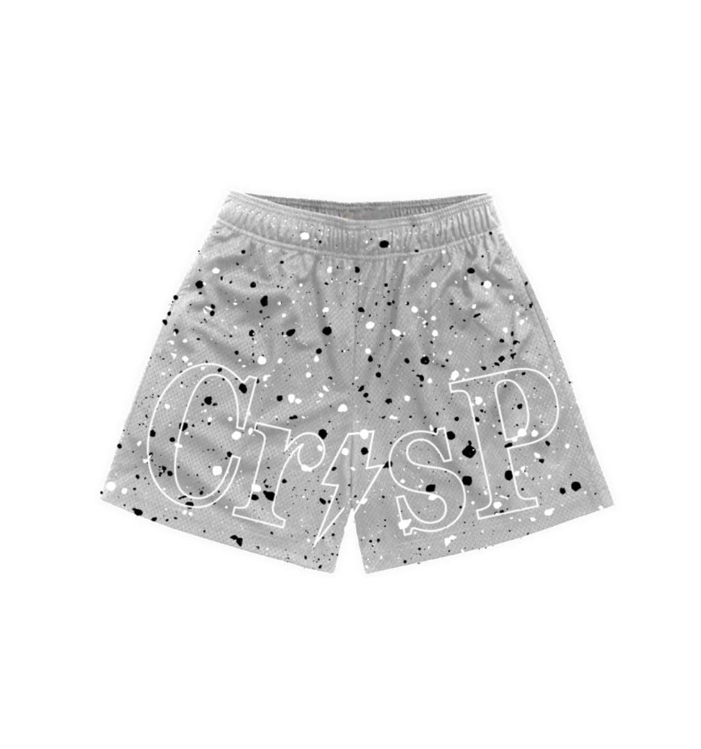 Crisp Splatter Short - Grey
