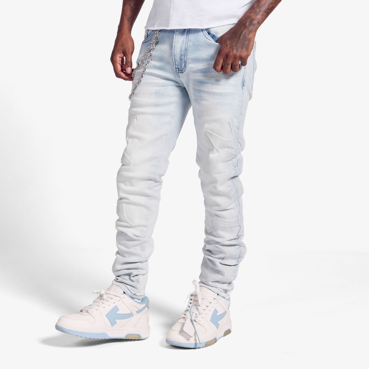 NINJA" EMBOSSED ice