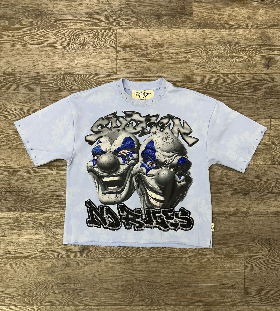 Clown Mask Tee - Ice Blue