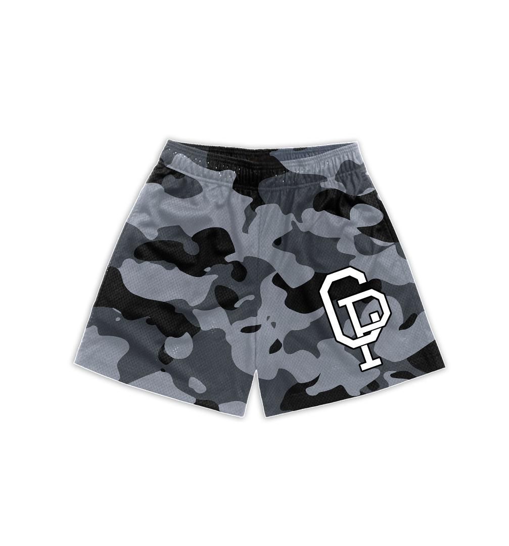 Crisp Camo Short - Black/Grey
