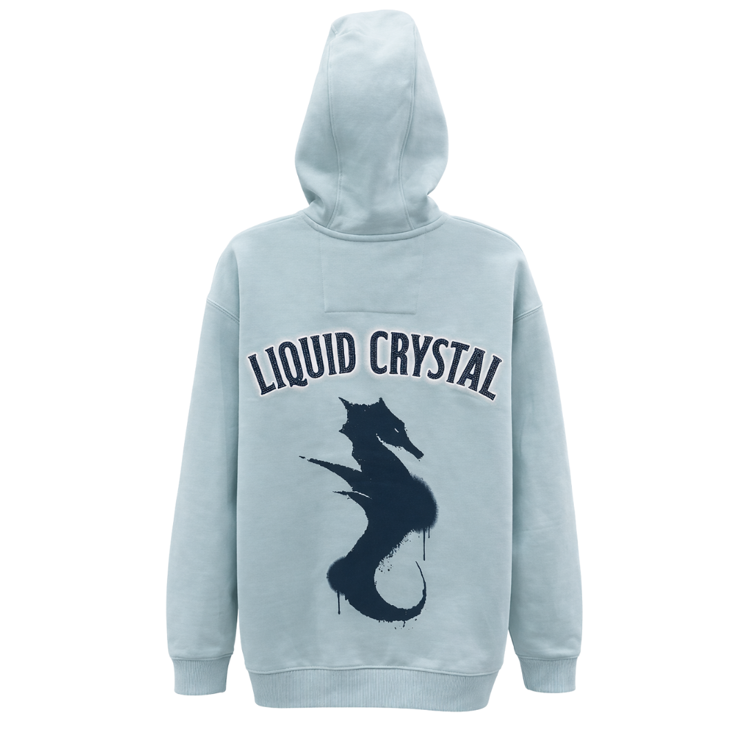 Liquid Crystal Hoodie - Sky Blue