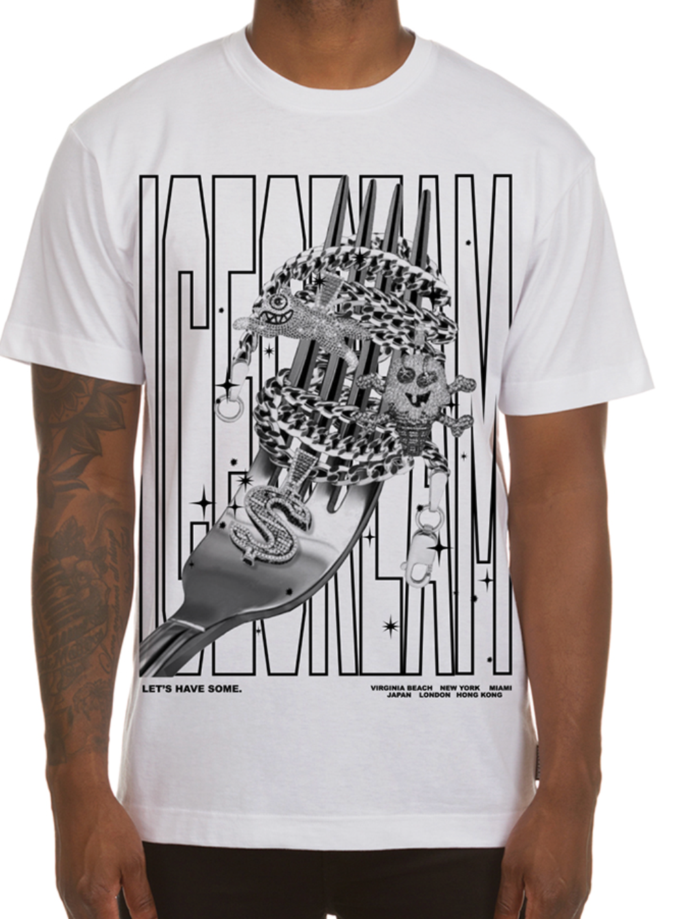 Pasta Tee - White