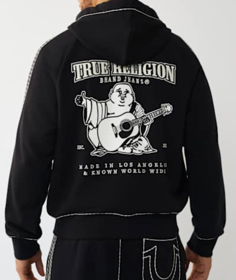 Super Boxy Zip Up - Black/White
