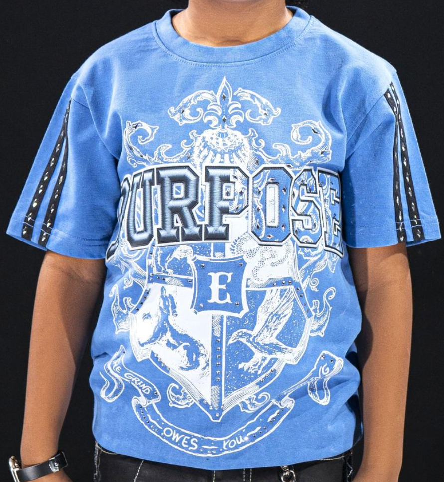 Purpose Kids Tee - Blue